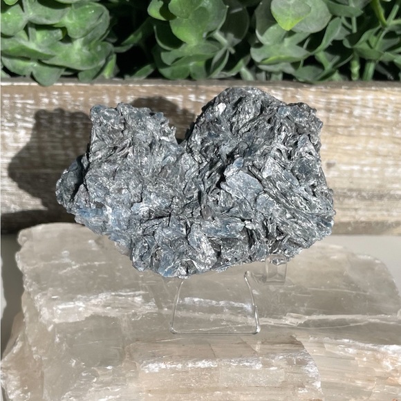 Blue Kyanite With Black Tourmaline Cluster - Picture 7 of 12